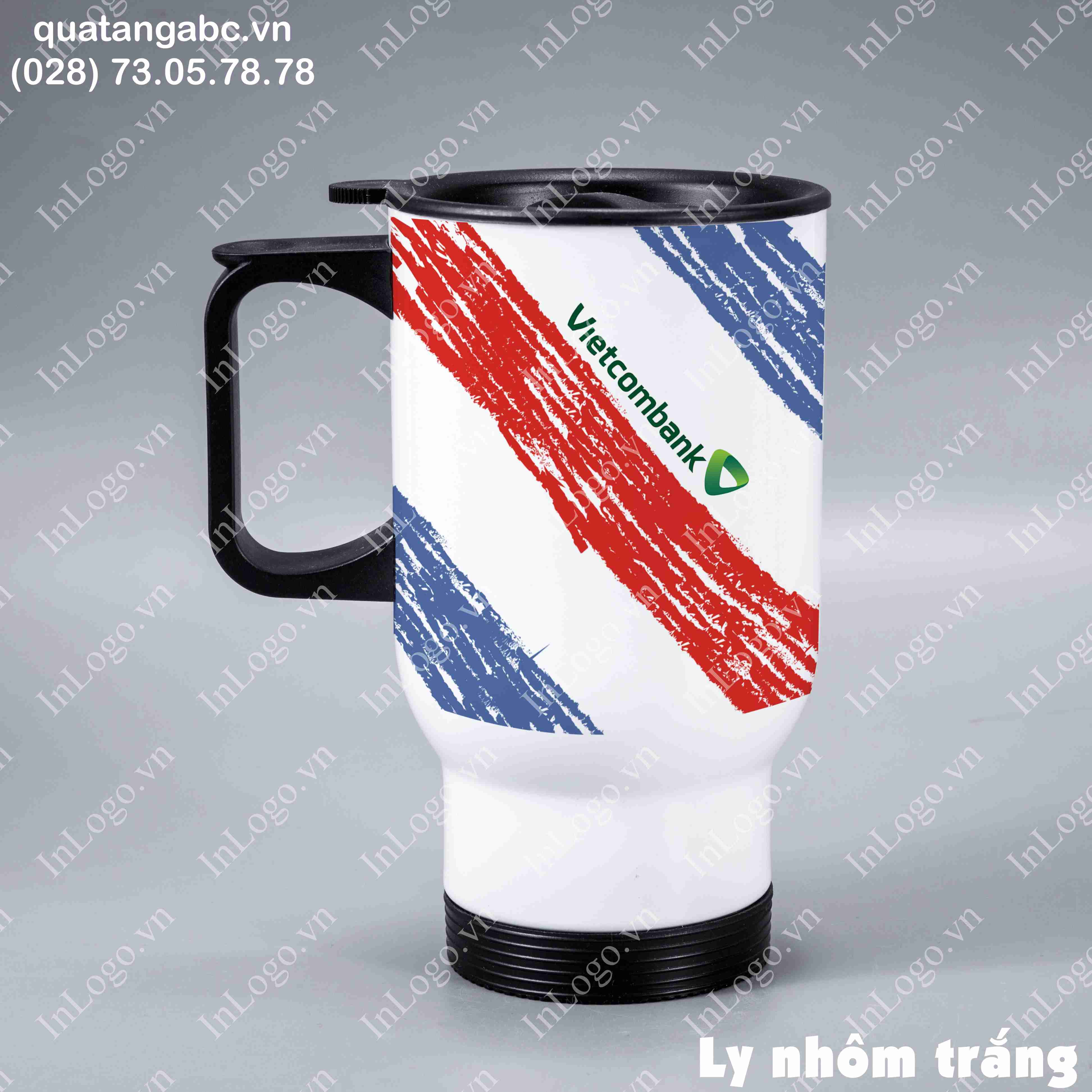 Bình Giữ Nhiệt Nắp Vặn Trắng