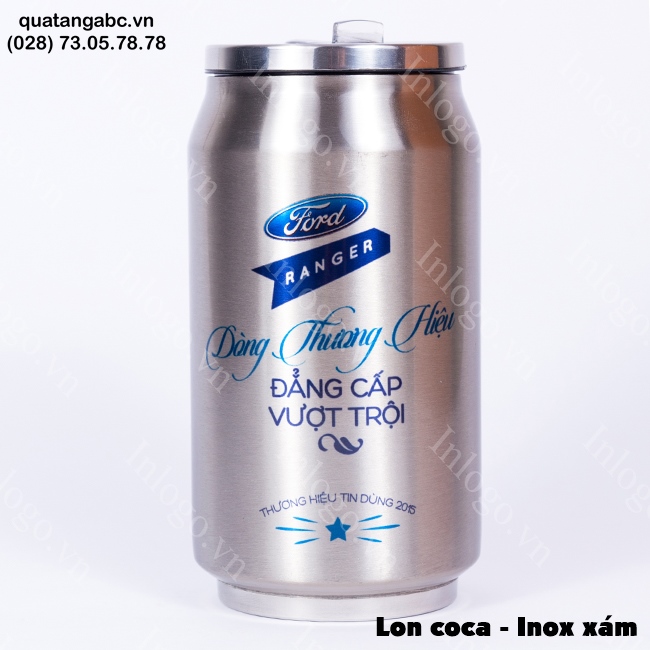 Bình Giữ Nhiệt Nắp Vặn Trắng