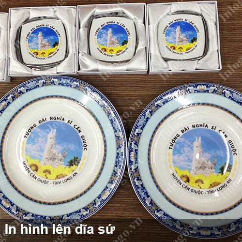 Dĩa sứ Phúc Lộc Thọ Minh Long 