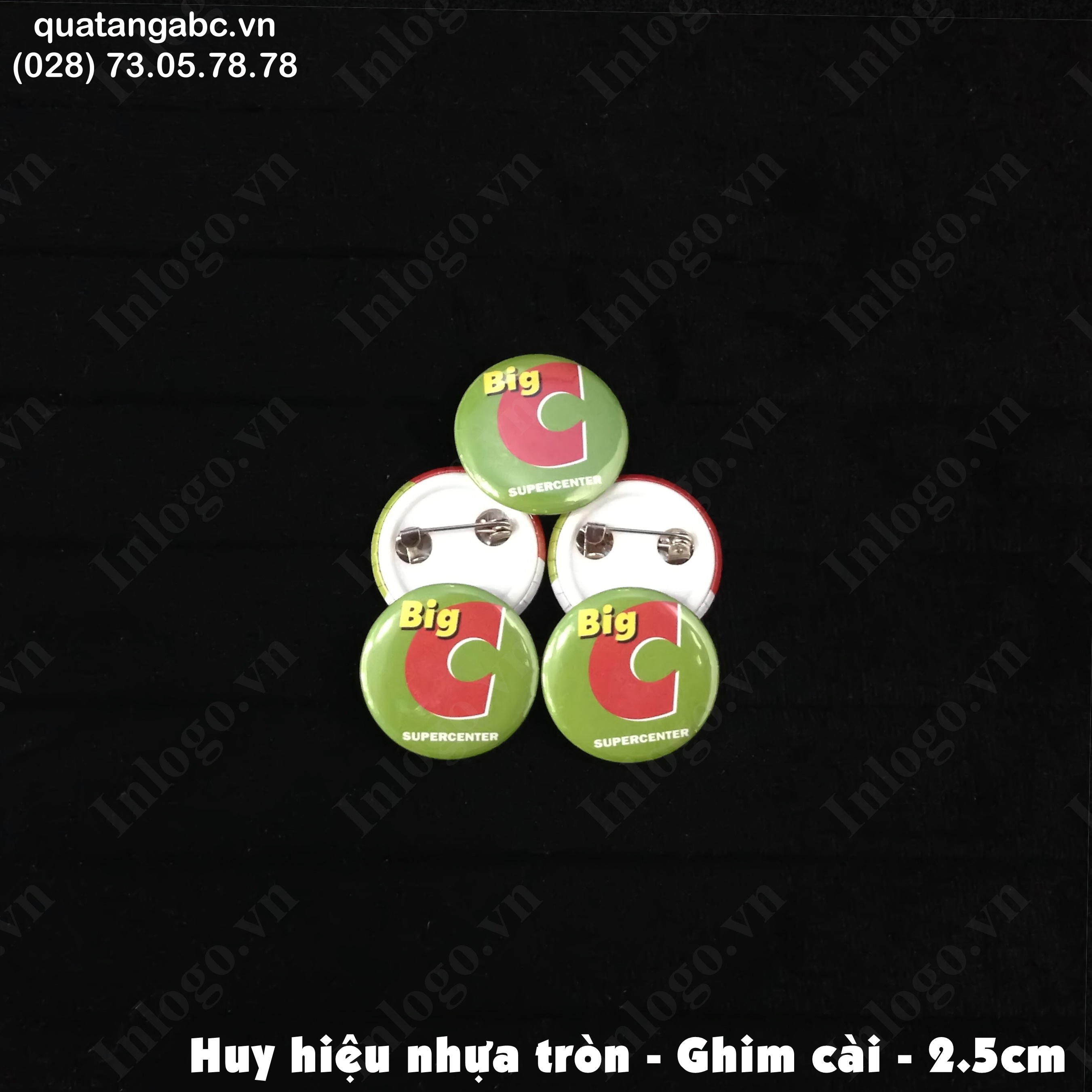 huy hieu nhua 2.5cm