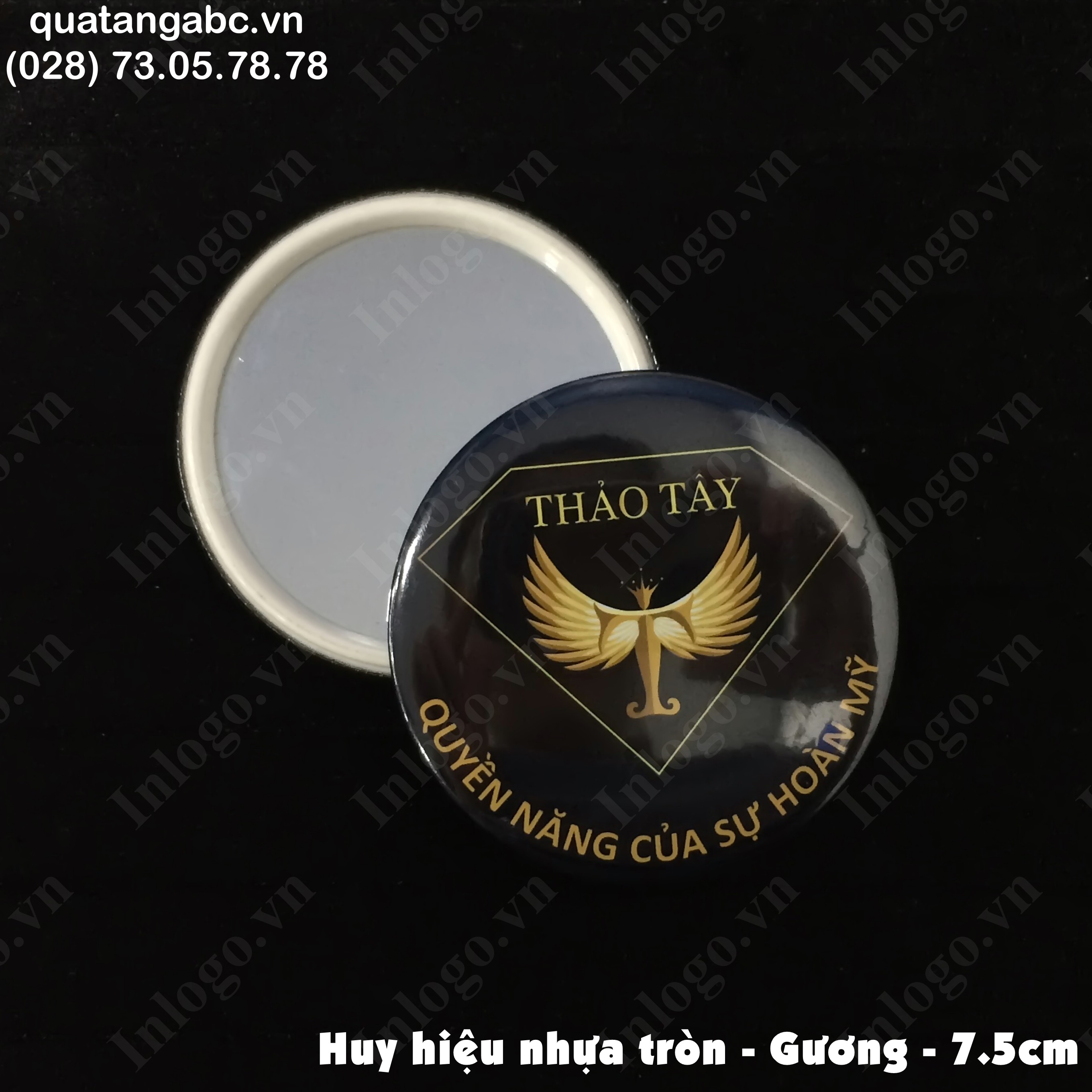 huy hieu nhua 2.5cm