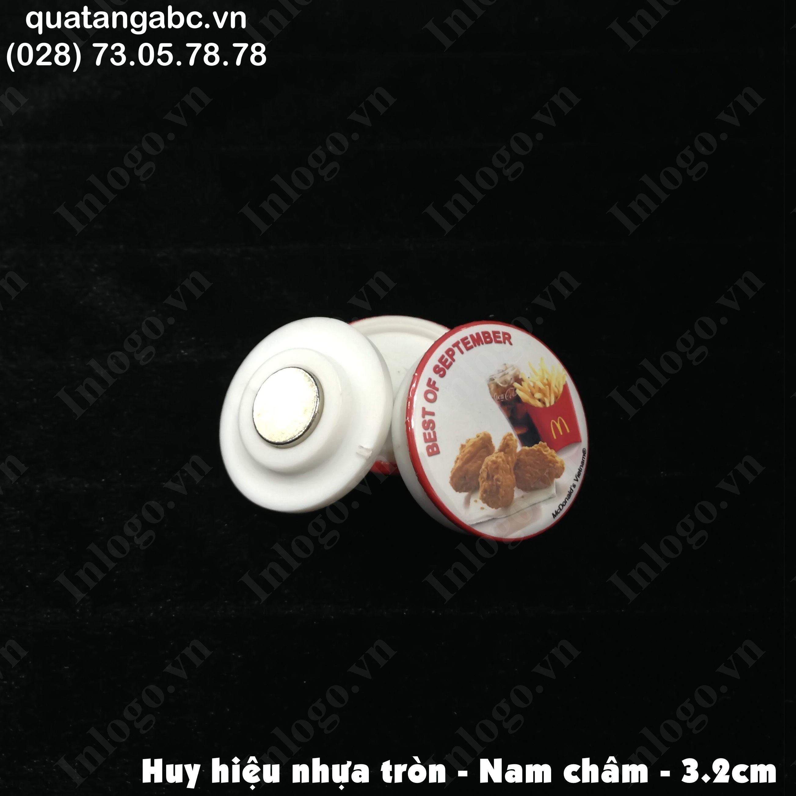 huy hieu nhua 2.5cm